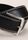 Mens Black Contrast Stitch Leather Lined Belt