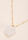 Womens Gold Crystal Heart Pendent Necklace