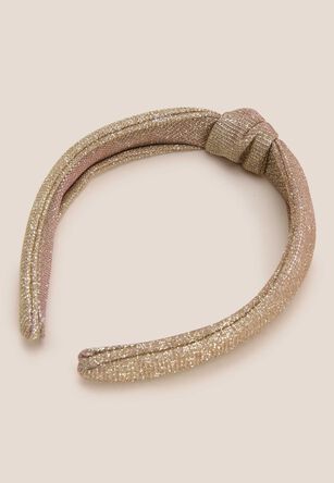 Girls Gold Glitter Party Headband