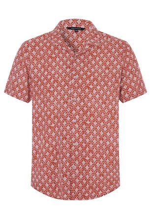 Mens Rust Print Shirt