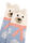 Womens 1pk Blue Bear Marshmallow Cosy Socks