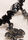 Womens Black & Silver Bat Drop Earrings