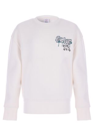 Older Boys Cream Graffiti Sweatshirt