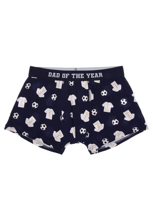 Mens Navy Football Novelty Boxers