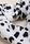 Womens White & Black Spot Towelling Scrunchy