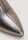 Womens Silver Metallic Kitten Heel Boots
