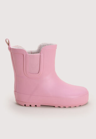 Girls Plain Pink Wellies