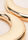 Womens Gold Plain Flat Hoop Earrings
