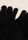 Womens Black Eyelash Knit Gloves