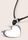 Womens Silver Heart Drop Cord Necklace