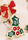 Womens 6pk Gold Christmas Charm Earrings