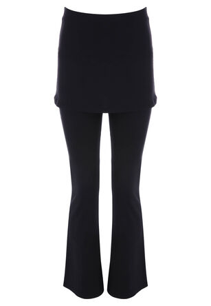 Older Girls Black 2-in-1 Trouser and Skirt