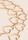 Womens Gold Heart Chain Loop Belt