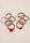 Girls 10pk Red Christmas Hair Ties