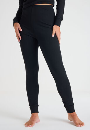 Womens Plain Thermal Heavy Weight Leggings