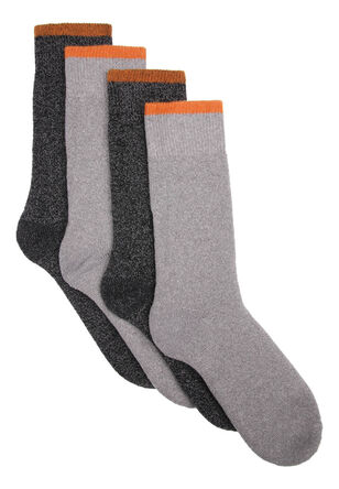 Mens 2pk Charcoal Everyday Comfort Thermal Socks