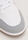 Mens White & Navy Stripe Retro Trainer