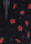 Womens Black Floral Contrast Dress