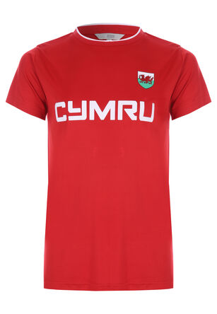 Older Kids Red Cymru Wales T-shirt