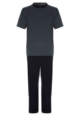 Mens Green Jersey Cascade Pyjamas